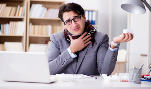 tenggorokan kering karena AC kantor
